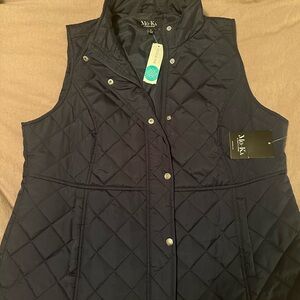Mo-Ka Women's Quilted Black Vest